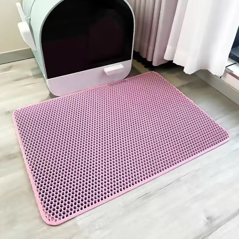 Alfombra Doble Capa Antideslizante para Arena de Gato