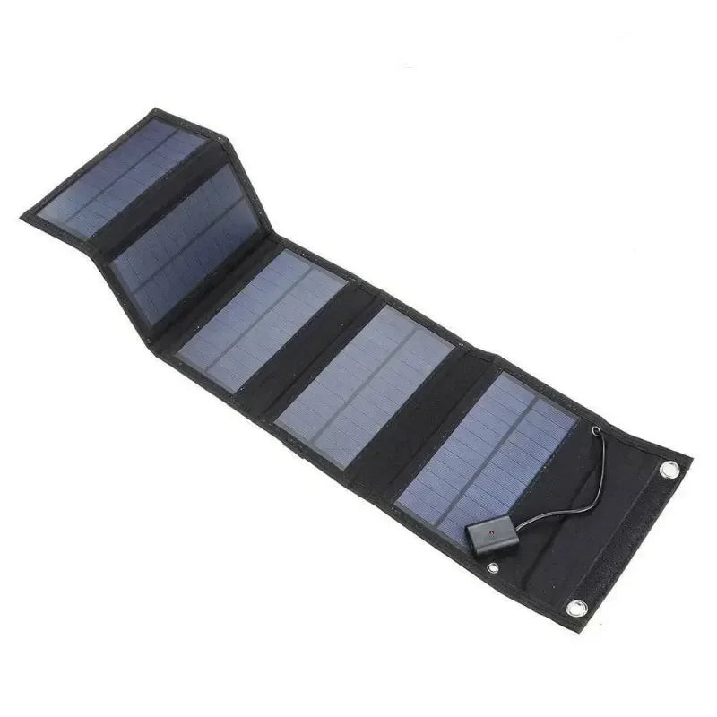 Panel Solar Portátil Plegable 40W/70W con Puertos USB 5V – Cargador Solar Resistente al Agua para Celulares y Accesorios de Camping.
