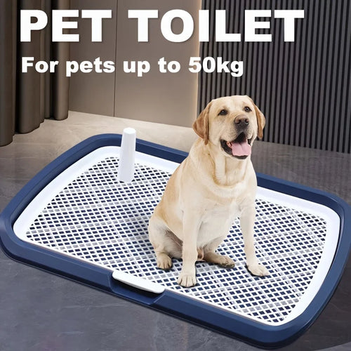 Inodoro para Perros con Rejilla Antihumedad – Entrenamiento Limpio y Cómodo en Casa.