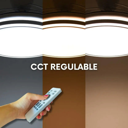 Ventilador de Techo LED con Control Inteligente – 6 Velocidades, Motor DC y Luz Regulable.