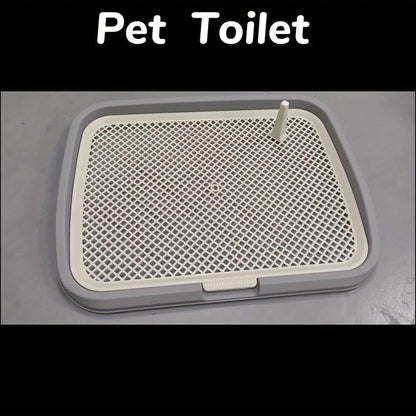 Inodoro para Perros con Rejilla Antihumedad – Entrenamiento Limpio y Cómodo en Casa.