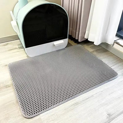 Alfombra Doble Capa Antideslizante para Arena de Gato